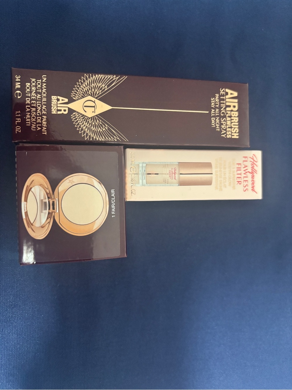 Charlotte Tilbury Airbrush Setting Spray & Flawless Finish Powder - Fair / Beige